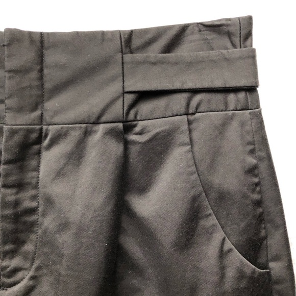 Club Monoco Black Belted Mini A-line Skirt 6 - Picture 8 of 8